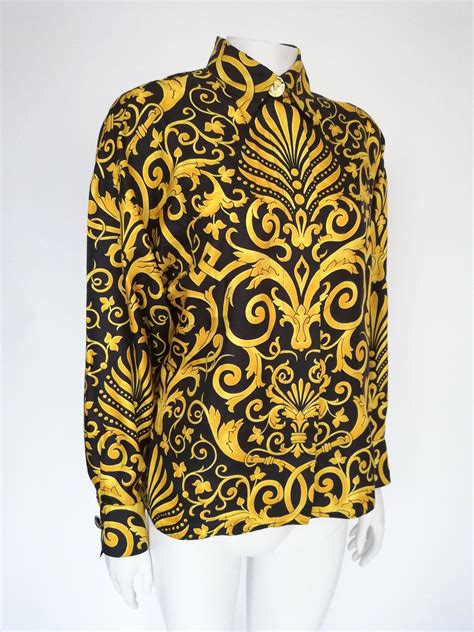 original versace shirt|vintage gianni Versace label.